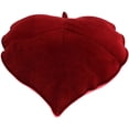 thumbnail image 1 of Coussin de Canapé Ménager 3D Leaves Décoration-Rouge Foncé, 1 of 7