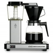 Moccamaster K 741 10-Cup Coffee Brewer with Glass Carafe, Matte Silver