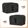 thumbnail image 3 of Balery Black Spider On Web 1 Pattern Oven Cover Kitchen Bread Machine Protector, 2 Slice Toaster Cover for Home, Anti Dust Fingerprint Coaster Cover, 3 of 7