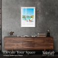 thumbnail image 2 of Parrot Paradise Poolside Shadowbox Print Coastal Art Prints by Notoriart, White Frame, 21 x 31, 2 of 7