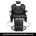 thumbnail image 3 of Zimtown 360 Swivel Barber Chair, Portable Reclining Hydraulic Chair Seat Equipment, All Purpose Classic Saloon Shop Station Furniture, for Hair Cutting Styling Hairdressing Shampoo and Salon Beauty, 3 of 12