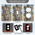 thumbnail image 5 of Switch Panel Switch Decoration 2.76x4.53x0.28 Inches Unused Outlet Cover Switch Plate Wall Plates Living Room Kitchen Bedroom Study Switches Prairie Lion Pattern, 5 of 8