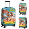 thumbnail image 2 of Hello Summer Cavalier King Charles Spaniel Pool Day on Watermelon Float Travel Luggage Cover Dog Lover Gifts Suitcase Dust Protective Decor - 13008, 2 of 5