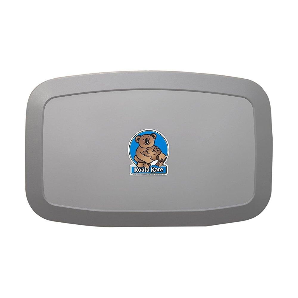 SafetyCraft Vertical Wall Mounted Baby Changing Station Light Gray