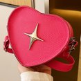 thumbnail image 1 of Bolsa Bolso cruzado lindo para mujer, Bolso para citas de cuero PU, cierre de cremallera para viaje de compras, 1 of 9
