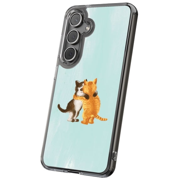 For Samsung Galaxy S23 Ultra, Hybrid Clear, Meoww Print, USA