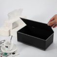 thumbnail image 5 of Rectangular Leather Tissue Box Holder For Lmell Home, Office, Car Automotive Decoration (black), 5 of 5