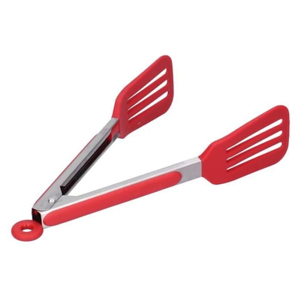 Meat tongs (9 inch, red) Meat tongs Food tongs BBQ tongs Pharmacy Bar 9 inch Red