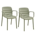 thumbnail image 1 of Patioflare Stacking Armchairs, Green, 2-Pack, 1 of 1
