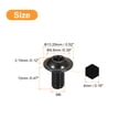thumbnail image 2 of Flanged Button Head Socket Cap Screws, 50 Pack M6x12mm 304 Stainless Steel Bolts, 2 of 5