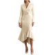 thumbnail image 2 of mfyjkho Vestidos midi para mujer, Vestidos casuales de moda para mujer con solapa con muescas, escote en V y manga larga lisa Vestidos de otoño l, 2 of 8