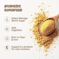 thumbnail image 5 of Fenugreek Powder Organic 19.05 oz - Ground Fenugreek for Cooking, Smoothies & Hair - USDA Organic, Gluten Free, Kosher - The Holly Tree, 5 of 8