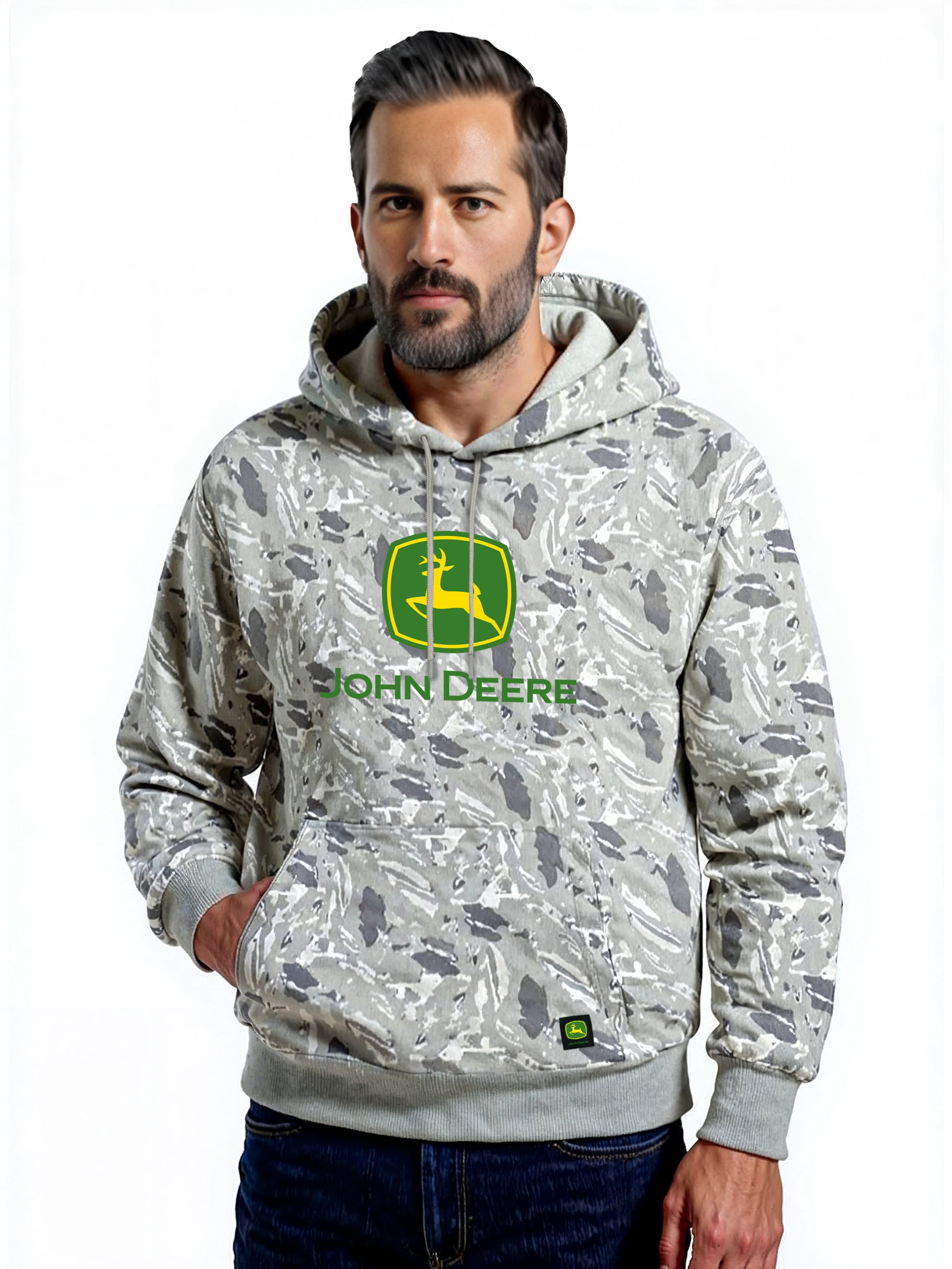 John Deere Men's Fleece Logo Hoodie, Sizes S-3XL