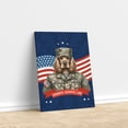 thumbnail image 3 of Happy Father's Day Honoring Veterans Cocker Spaniel in Army Uniform Vertical Matte Canvas Poster Cockers Dog Lover Gifts Wall Art Home Decor - 13007, 3 of 5