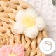 thumbnail image 4 of Sonducket Broches de apliques de punto hechos a mano, accesorios de autoensamblaje, Material de adorno, adornos de hilo de joyería, bonitos Accesorios de disfraces Blanco Broche Sonducket AP014467-05, 4 of 6