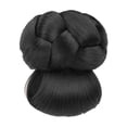 thumbnail image 1 of Extension de Postiche Chignon Tressé, Épingle Basse en Fibre Synthétique Résistante à la Chaleur pour Queue de Cheval Élégante, Style Naturel et Ajustement Confortable, Brun Foncé, 1 of 8