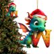 thumbnail image 5 of Colgantes Dragón Con Forma Letra Acrílica Navideña Exquisitos para Fiesta Navidad, 5 of 9