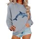 thumbnail image 4 of TaTaai Hoodies Shirts for Women Early Fall Long Sleeve Tops Vintage Graphic Outfits Tops Fashion Pullover Tees Gift, 4 of 5