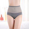 thumbnail image 4 of dazeni Women's Briefs Underwear Sheer Mesh Lace High Waisted Panty Seamless Soft Stretch Tummy Control Briefs Full Coverage Ladies Panties XX-Large, 4 of 4