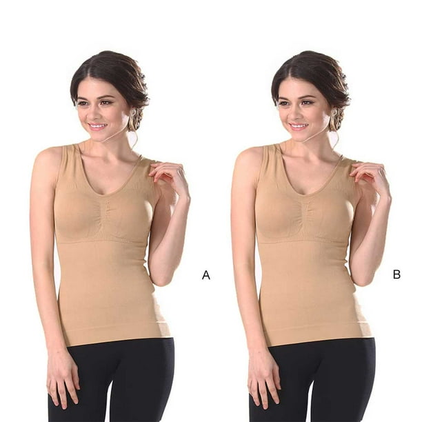 Xingzhi Skin Color Vest Shapewear Instant Effect Modify Body Curve  Breathable Fabric Vest Corset Skin color XXL 