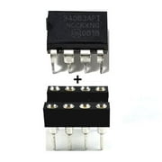 ON Semiconductor MC34063A MC34063 + Socket - Buck Boost Inverting Regulator (Pack of 2)