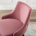 thumbnail image 4 of Counter Stool Chair, Velvet, Pink, Modern Contemporary Urban Design, Bar Pub Cafe Bistro Hotel Restaurant Hospitality, 4 of 8