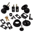 thumbnail image 5 of Paquete combinado de pomos de puerta Stone Harbor Hardware Ball, negro mate, 5 of 5
