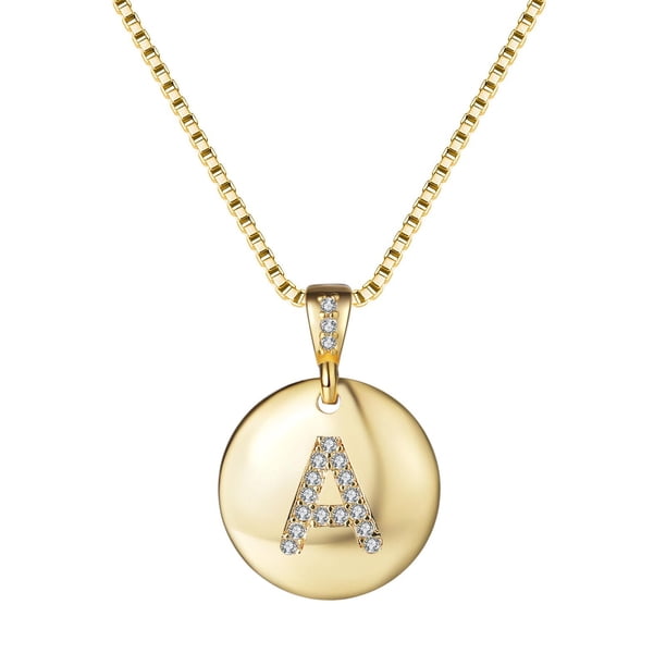 Collar para mujer, joyería para mujer, collar con colgante de 26 letras para San Valentín, collar con letras de moda, joyería para bodas, pendientes y collar.
