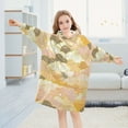 thumbnail image 5 of Dailycode Wearable Blanket Hoodie Oversized Sherpa Flannel Blankets with Pocket for 3-14 Year Old Clouds with Textures, 5 of 7