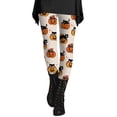 thumbnail image 2 of Halloween Beige Velvety Super Soft Lightweight Leggings Tummy Control, Buttery Soft, Stretchy, Ultra-Comfort Fit, Non-See Through, Athletic, Casual, Yoga, Leggings for All-Day Wear L, 2 of 5