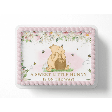 Pooh Bear Baby ShowerCake Topper Edible Image