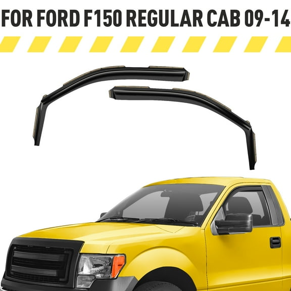 AEROGUYS In-Channel Window Deflectors Extra Durable Window Visors Rain Guards Fit for Ford F-150 2009-2014 Regular Cab,Sun Visors, Wind Deflectors,Vent Visors,Truck Accessories-2pcs. AG0046