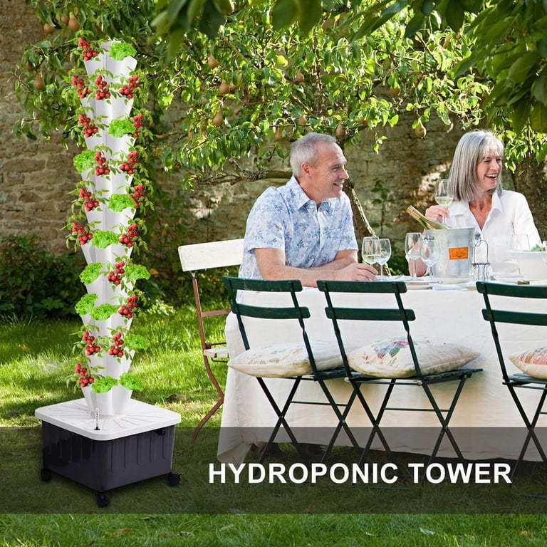 WZTO Hydroponic Vegetable Tower 10 Layered Hydroponic Tower 50