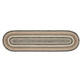 thumbnail image 5 of VHC Brands Sawyer Mill, Braided Jute Table Runner, Oval, Charcoal Creme, 13x72, 5 of 10