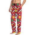 thumbnail image 4 of GZHJMY Christmas Santa Pajama Pants for Men, Lounge Pants Lightweight Men Pajama Bottoms with Drawstring Pockets, Christmas New Year Birthday Gifts, X-Large, 4 of 6