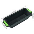 thumbnail image 2 of Worallymy Silicon Bicolor Bakeware Oblong Toast Bake Mold Antiadherente Bandeja para hornear resistente a altas temperaturas Gris oscuro Worallymy JD735804986, 2 of 7