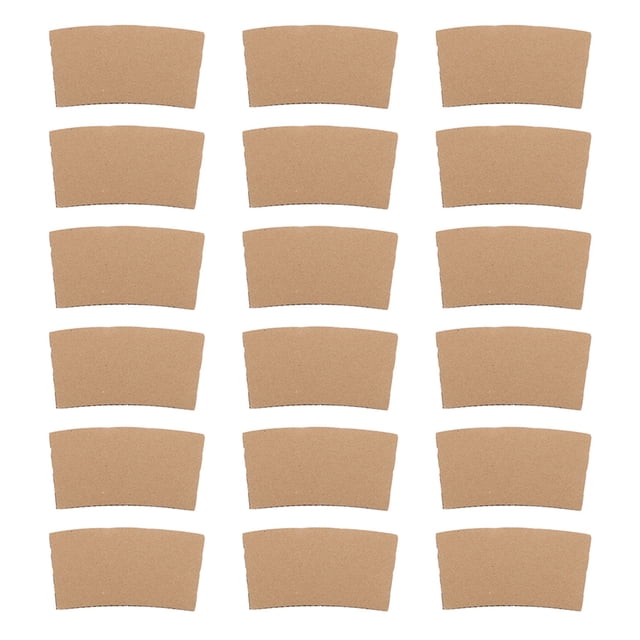 EeaseMX 100 fundas de papel desechables corrugadas para vasos calientes, fundas aislantes térmicas