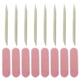 thumbnail image 1 of 100 Sets Manicure Nail Polishing Strip Nail File Manicure Wooden Picks, 1 of 7
