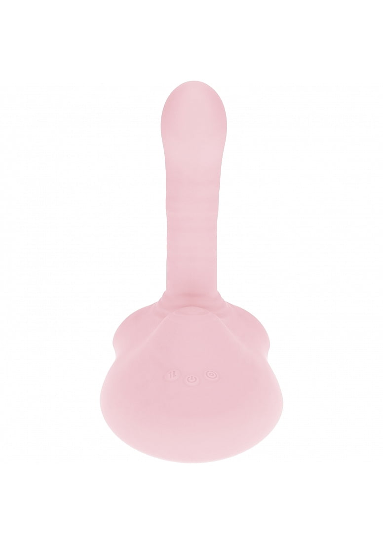 LoveLine Satisfaction Grinder Adjustable Thrusting Pulse Wave G-Spot  Vibrator, Pink