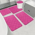 thumbnail image 7 of Fmxomd Memory Foam Bath Mat 5 Set Bathroom Rugs For 5 Pcs Toilet Mats Universal Soft Comfortable Water Absorption Non-Slip Thick Machine Washable Easier To Dry Dark, 7 of 7