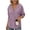 Purple, variant on Sheghy Cute Hoodies 100% Cotton Women Casual Fashion Long-sleeved Solid Color Hooded V-Neck Top Black S