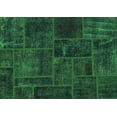 thumbnail image 1 of Ahgly Company Indoor Rectangle Patchwork Green Transitional Area Rugs, 8' x 12', 1 of 4