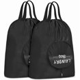 thumbnail image 1 of HAYAN2 Pack Travel Laundry Bag Dirty Clothes Bag with Handles and Aluminum Carabiner, Collapsible Small Laundry Bags for Travel, Camp, Fitness, and Students, Easy Fit a Laundry Hamper or Basket, 1 of 1