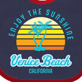 thumbnail image 4 of Inktastic Summer Enjoy the Sunshine Venice Beach California in Blue Boys or Girls Baby Bib, 4 of 4