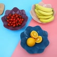 thumbnail image 3 of Lubelski Fruit Bowl Stackable Multifunctional Plastic Reusable Salad Snack Dish Plate for Kitchen, 3 of 8