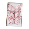 thumbnail image 3 of Adornos navideños de mariposas, mariposas colgantes, adorno de mariposa para guirnalda Rosa 3 piezas, 3 of 9