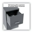thumbnail image 5 of Alera Soho Vertical File Cabinet, 2 Drawers: File/File, Letter, Charcoal, 14" x 18" x 24.1", 5 of 6