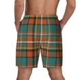 thumbnail image 4 of Uemuo colorful plaid Pattern Mens Swim Trunks Quick Dry Board Shorts with Mesh Lining, Stretch Beach Shorts Quick Dry No-Chafing Board Shorts-Large, 4 of 9