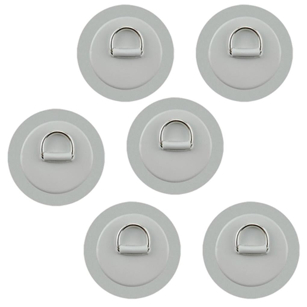 Anneaux En D Pour Paddle, Kayak, Bateau Gonflable - PVC Et Acier Inox - Adhésif Puissant - Noir, Jaune, Orange