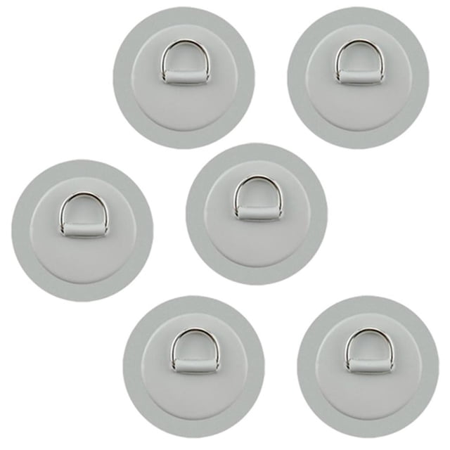 Scienceny Parche de anillos en D de 6 piezas para bote inflable de PVC, canoa, balsa, Kayak, anillo en D, parche de PVC, bote inflable, tabla de surf, Bombillas para automóviles No.2 Scienceny VI012652-02
